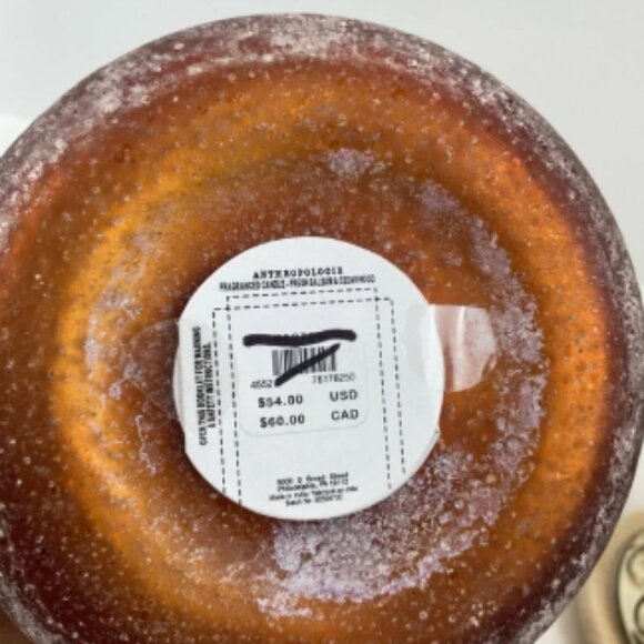 Anthropologie Glass Forest Candle Large Size Christmas Tree Holiday Balsam Cedar - Picture 4 of 4